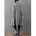 Solid Color Women Long Sleeve Open Front Cardigan with Pockets