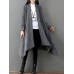 Solid Color Women Long Sleeve Open Front Cardigan with Pockets