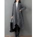 Solid Color Women Long Sleeve Open Front Cardigan with Pockets