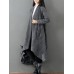 Solid Color Women Long Sleeve Open Front Cardigan with Pockets