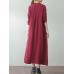 S-5XL Women Vintage Long Sleeve Buttons Loose Maxi Coats