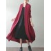 S-5XL Women Vintage Long Sleeve Buttons Loose Maxi Coats