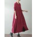 S-5XL Women Vintage Long Sleeve Buttons Loose Maxi Coats