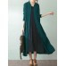 S-5XL Women Vintage Long Sleeve Buttons Loose Maxi Coats