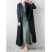 S-5XL Women Vintage Long Sleeve Buttons Loose Maxi Coats