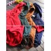 Vintage Women Single Breasted Solid Color Hooded Velvet Coat