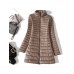 Casual Loose Pure Color Stand Collar Long Sleeve Light Down Coats