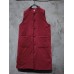 Vintage Women Sleeveless Plate Buckle Pocket Winter Solid Color Vest Coats