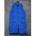 Vintage Women Sleeveless Plate Buckle Pocket Winter Solid Color Vest Coats