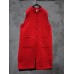 Vintage Women Sleeveless Plate Buckle Pocket Winter Solid Color Vest Coats