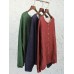 Mori Girl Vintage Pure Color Button Up Cardigan Shirt