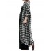 Women Plaid Lapel Button Down Shirt Dress Long Maxi Coats Outwear