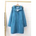 M-5XL Women Loose Pure Color Fur Hooded Winter Wool Long Sleeve Coats