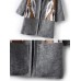 Horse Printed Long Sleeve Open Front Women Pocket Woolen Coat