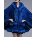 Elegant Women Faux Fur Stitching Loose Knitting Coats