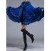 Elegant Women Faux Fur Stitching Loose Knitting Coats