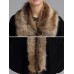 Women Faux Fur Collar Knitted Winter Shawl Cloak Coat