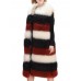 Casual Women Sleeveless Color Block Warm Faux Fur Coat