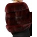 Elegant Women Solid Color Batwing Sleeve Faux Fur Shawl Cloak