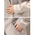 Elegant Women Faux Fur Hooded Thicken Woolen Mid-long Coats