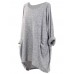 Women Long Sleeve Casual Baggy Asymmetrical Pullover Blouse