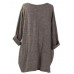 Women Long Sleeve Casual Baggy Asymmetrical Pullover Blouse