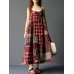 Bohemian Spaghetti Strap Floral Retro Loose Maxi Dress