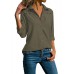 Casual Women V-Neck Long Sleeve Button Blouse