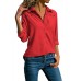 Casual Women V-Neck Long Sleeve Button Blouse