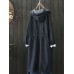 Casual Women Drawstring Long Sleeve Hooded Denim Coats with Pockets