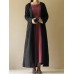 Women Autumn Plate Buckle Long Sleeve Vintage Outwears Coats