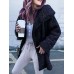 Casual Women Solid Color Fleece Outerwear Long Sleeve Coats