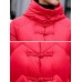 Casual Hooded Pure Color Long Sleeve Thick Women Long Coats