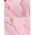 S-5XL Casual Women Cotton Solid Color Long Sleeve Blouse