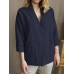 Women Long Sleeve Pocket Loose Casual Solid Color Cardigans