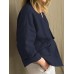 Women Long Sleeve Pocket Loose Casual Solid Color Cardigans