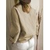 Women Long Sleeve Pocket Loose Casual Solid Color Cardigans