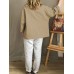 Women Long Sleeve Pocket Loose Casual Solid Color Cardigans